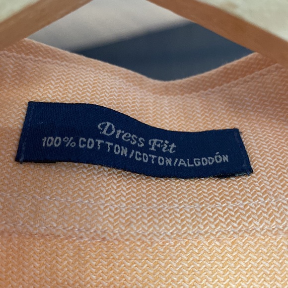 Men’s Rochas Light Peach Dress Shirt 17.5 - Picture 3 of 6